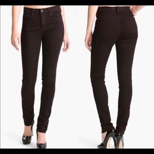J brand brown mid rise skinny leg
